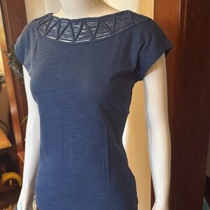 NWT chaps size small Elegant Navy Blue Women's Top
